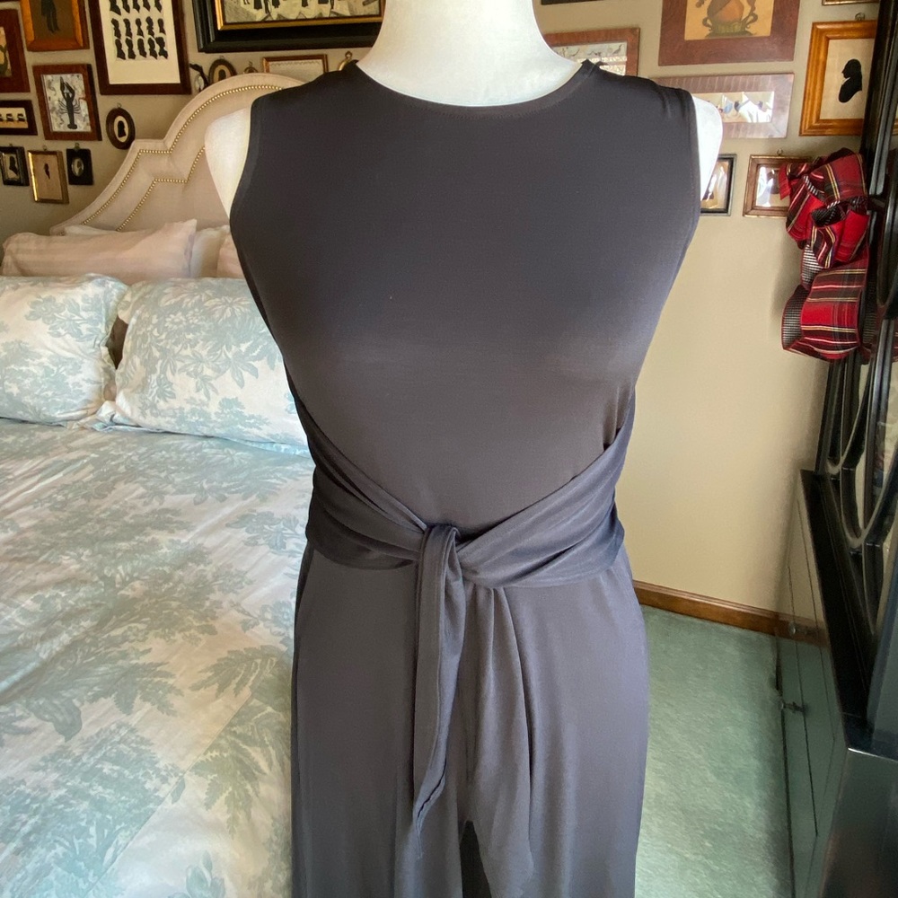 NWT Annalee + Hope Black Jersey Crop/Capri Jersey Jumpsuit